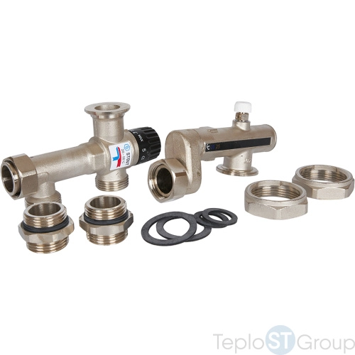 Stout SDG-0120-005010 Stout Насосно-смесительный узел с термостатическим клапаном 20-55°C, без насоса - купить оптом с доставкой по России