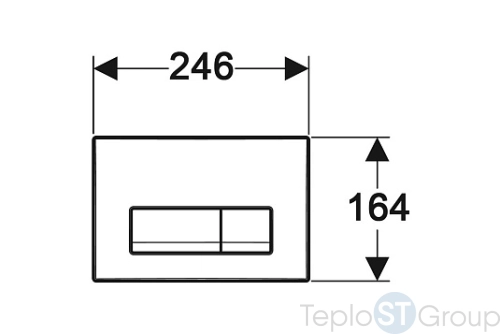 Кнопка смыва Geberit Delta50 115.119.14.1 - купить оптом у дилера TeploSTGroup по всей России ✅ ☎ 8 (800) 600-96-13 фото 4