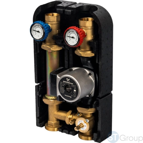 Stout SDG-0007 Насосная группа со смесителем 1" с насосом Grundfos UPSO 25-65 DN 32 - купить с доставкой по России фото 2