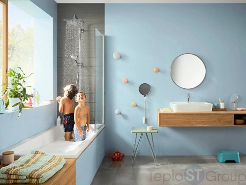 Душевая система Hansgrohe Croma E Showerpipe 27687000 хром - купить с доставкой по России фото 4