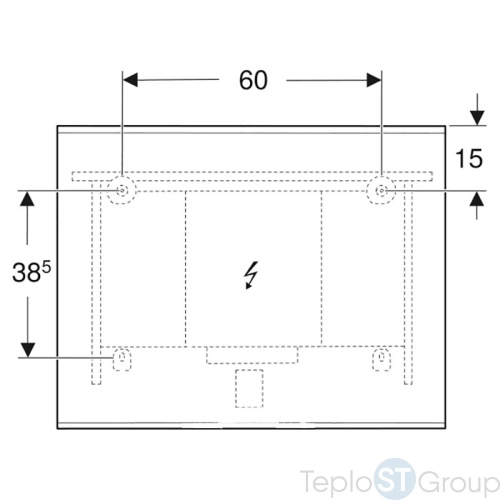 Зеркало с подсветкой Geberit Option Plus 90x70 502.783.00.1 - купить с доставкой по России фото 2