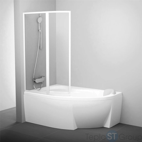 Шторка для ванны Ravak VSK2 Rosa 170 L 76LB010041 левая, полистирол Rain - купить оптом с доставкой по России фото 2