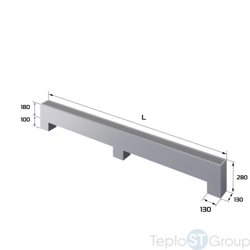 Конвектор напольный Royal Thermo STEP-180/130/2000-3-N-SS-LG-NA - купить с доставкой по России фото 2