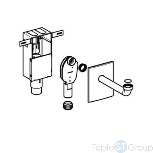 Сифон для раковины внутристенный GEBERIT (хром) 151.120.21.1 - купить оптом у дилера TeploSTGroup по всей России ✅ ☎ 8 (800) 600-96-13 фото 5