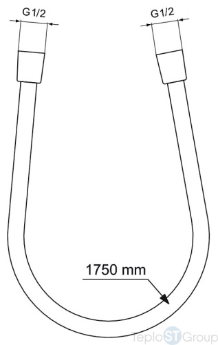 Шланг для душа Ideal Standart IDEALFLEX 1700 мм BE175AA - купить с доставкой по России фото 3