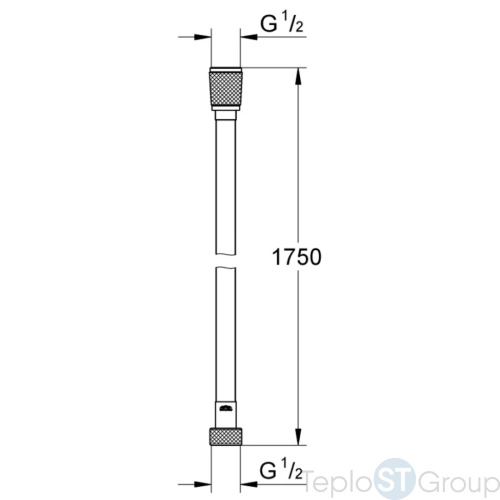 Душевой шланг Grohe Silverflex 175 28388KF1 черный - купить с доставкой по России фото 2