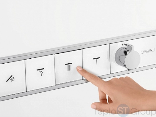 Термостат для душа Hansgrohe RainSelect 15357400 на 4 потребителя - купить оптом у дилера TeploSTGroup по всей России ✅ ☎ 8 (800) 600-96-13 фото 7