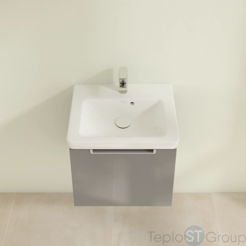 Тумба под раковину Villeroy & Boch Subway 2.0 485 x 420 x 379 mm A68500FP 1 выдвижной ящик, Glossy Grey - купить с доставкой по России фото 5