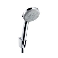 Душевой набор Hansgrohe Croma 100 Vario/Porter'C 27594000 с держателем и шлангом 160 см, хром - купить оптом у дилера TeploSTGroup по всей России ✅ ☎ 8 (800) 600-96-13