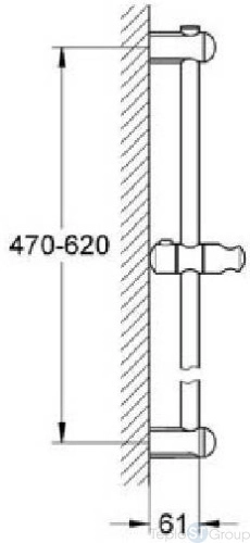 Душевая штанга Grohe Euphoria 27499000 - купить с доставкой по России фото 2