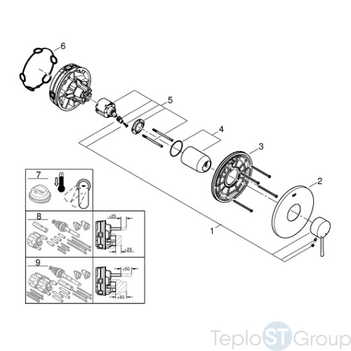 Смеситель для душа Grohe Essence 24057001 - купить оптом у дилера TeploSTGroup по всей России ✅ ☎ 8 (800) 600-96-13 фото 4