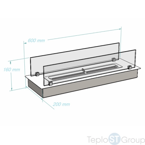 Биокамин Royal Thermo RTBFP-P600XS Modul - купить оптом у дилера TeploSTGroup по всей России ✅ ☎ 8 (800) 600-96-13 фото 3