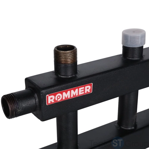 Rommer RDG-0060-024013 Rommer Коллектор (дублер компакт) с гидроразделителем на 1+1+1 контура до 60 кВт - купить с доставкой по России фото 5