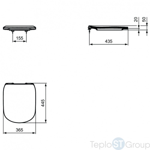 Комплект унитаза с инсталляцией Ideal Standard Tesi T3868V3 с сиденьем - купить с доставкой по России фото 5