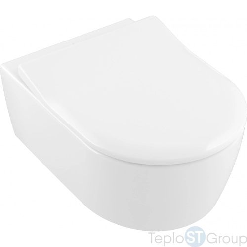 Подвесной унитаз Villeroy & Boch Avento с микролифтом, безободковый 5656RS01 - купить оптом у дилера TeploSTGroup по всей России ✅ ☎ 8 (800) 600-96-13