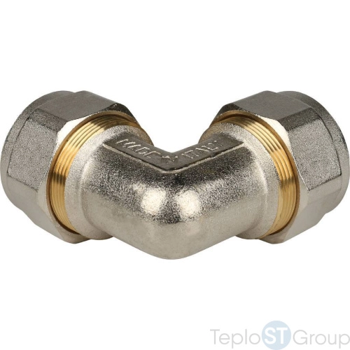 Stout Угольник  90° 32x32 для металлопластиковых труб винтовой - купить оптом с доставкой по России фото 2