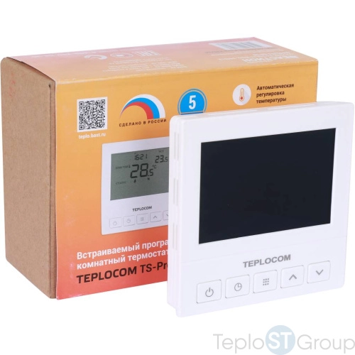 Teplocom Термостат комнатный Teplocom TS-Prog-220/3A, проводной, прогр., реле 250В, 3А - купить оптом у дилера TeploSTGroup по всей России ✅ ☎ 8 (800) 600-96-13 фото 4