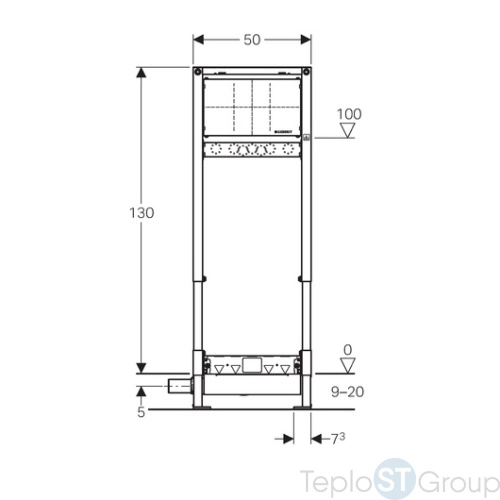 Монтажный элемент Geberit Duofix 111.580.00.1 для душевого трапа - купить с доставкой по России фото 2