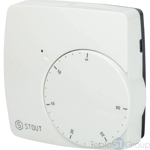 Stout STE-0002-000003 проводной электронный термостат WFHT-BASIC со светодиодом - купить с доставкой по России фото 2