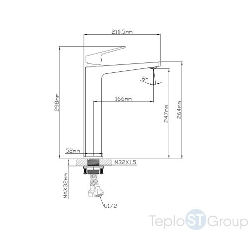 Смеситель Oasis L3011МW_Sal - купить оптом у дилера TeploSTGroup по всей России ✅ ☎ 8 (800) 600-96-13 фото 2