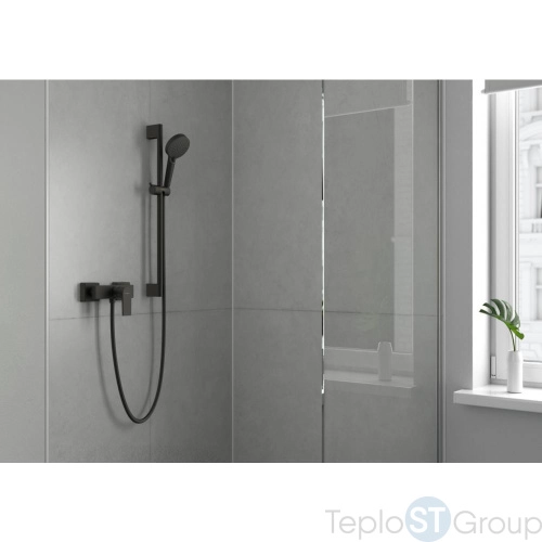 Душевой гарнитур Hansgrohe Vernis Blend 26422670 матовый черный - купить оптом у дилера TeploSTGroup по всей России ✅ ☎ 8 (800) 600-96-13 фото 2