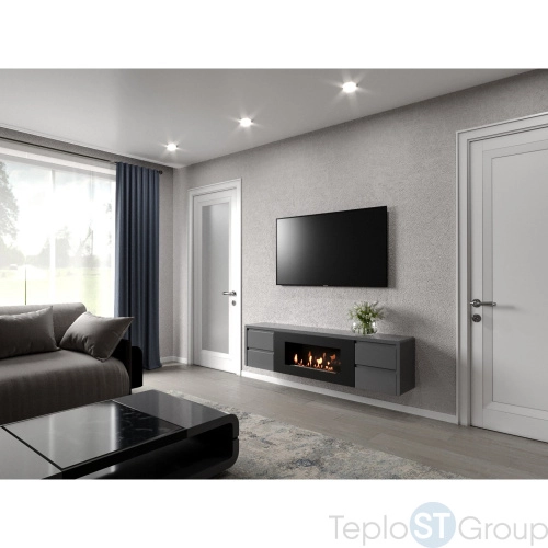 Тумба с биокамином Firelight BFP/P-1700 lux графит - купить оптом с доставкой по России фото 9