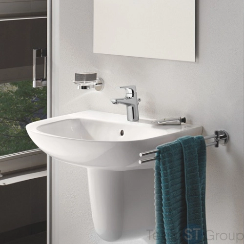 Смеситель для раковины Grohe BauFlow с донным клапаном S-Size 23751000 - купить оптом у дилера TeploSTGroup по всей России ✅ ☎ 8 (800) 600-96-13 фото 5