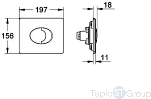 Кнопка смыва Grohe Skate Air 38506000 - купить с доставкой по России фото 2