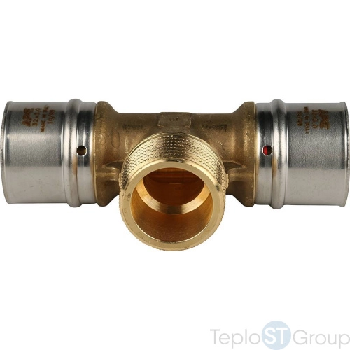 Stout Тройник-переходник с наружной резьбой 32х1 х32 для металлопластиковых труб прессовой - купить оптом с доставкой по России фото 2