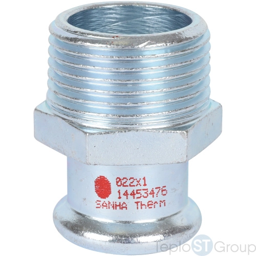 Sanha 24243G 24243G SANHA-Therm ниппель переходной ВПр-НР, 22x1 - купить оптом с доставкой по России фото 2
