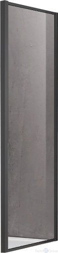 Неподвижная душевая стенка Aquatek AQ ARI WA 09020BL 900x2000, для комбинации с дверью, профиль черный, стекло прозрачное - купить оптом с доставкой по России
