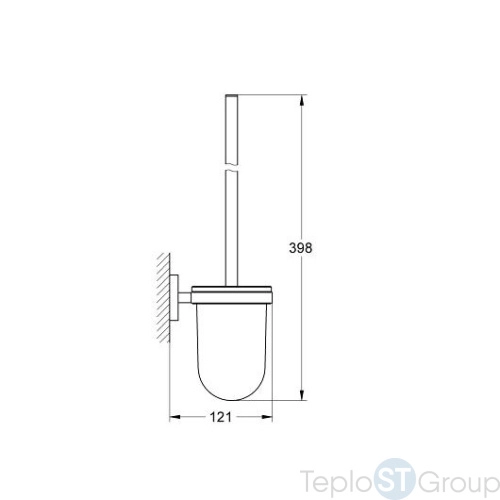 Туалетный ершик Grohe Essentials 40374001 - купить оптом с доставкой по России фото 2