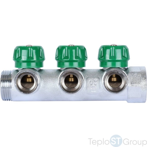 Stout SMB-6850-013403 коллектор регулирующий 1 , 3 отвода 3/4 ЕК - купить с доставкой по России фото 10