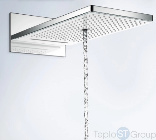 Верхний душ Hansgrohe Rainmaker Select 580 3jet 24001600, чёрный хром - купить с доставкой по России фото 2