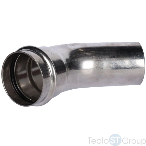 Rommer RSS-0004-000054 Rommer Угольник однораструбный 45°-НПр, 54, из нержавеющей стали прессовой - купить оптом с доставкой по России фото 3