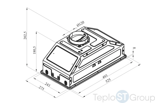 Кухонная вытяжка Making Oasis Everywhere UN-50B - купить оптом у дилера TeploSTGroup по всей России ✅ ☎ 8 (800) 600-96-13 фото 4