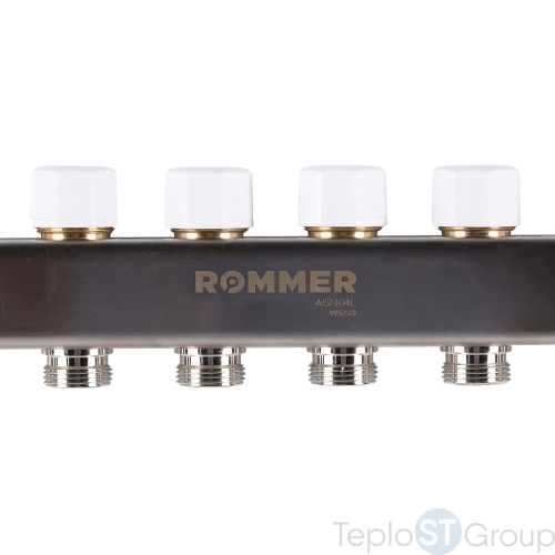 Rommer RMS-1200-000006 Rommer Коллектор из нержавеющей стали с расходомерами 6 вых. - купить оптом у дилера TeploSTGroup по всей России ✅ ☎ 8 (800) 600-96-13 фото 9