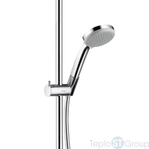 Душевая система Hansgrohe Croma 220 Showerpipe Reno 27224000 поворотный держатель 400 мм, ½’ - купить с доставкой по России фото 7