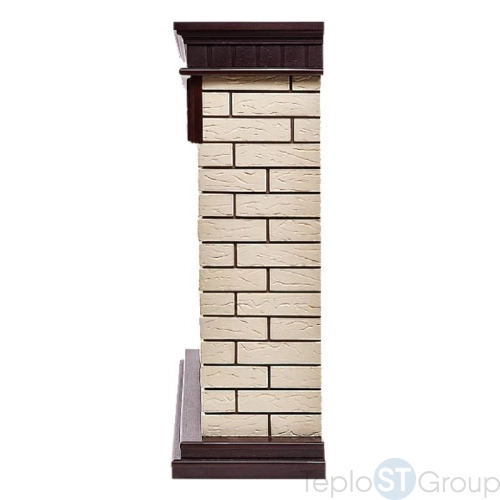 Портал Firelight Bricks 25 камень бежевый, шпон темный дуб - купить оптом с доставкой по России фото 5