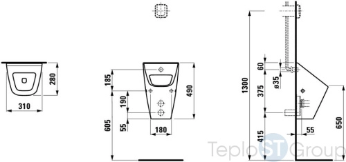 Писсуар Laufen Villa 8.4114.1.000.000.1 - купить оптом у дилера TeploSTGroup по всей России ✅ ☎ 8 (800) 600-96-13 фото 3