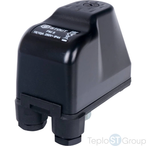 Stout SCS-0001 Реле давления для водоснабжения PM5G, 1-5 бар, 1/4", с накидной гайкой. - купить оптом с доставкой по России фото 2