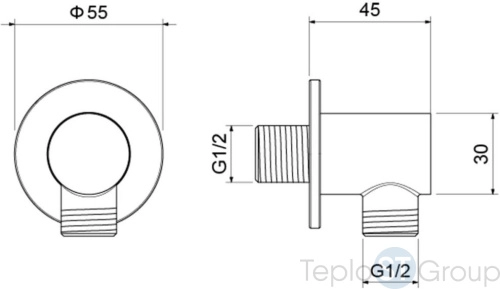 Шланговое подключение Aquatek AQ2456CR - купить оптом у дилера TeploSTGroup по всей России ✅ ☎ 8 (800) 600-96-13 фото 2