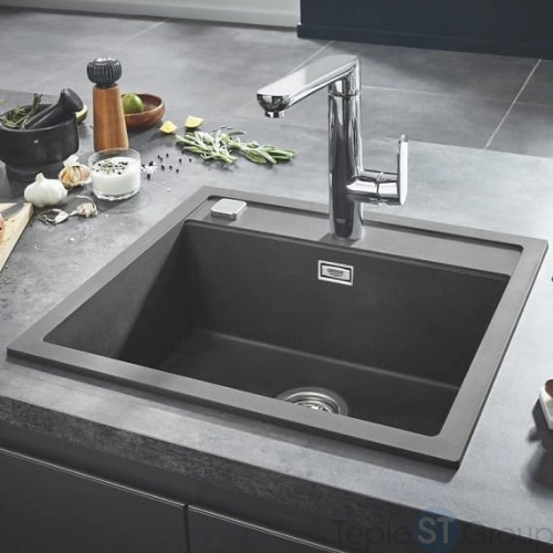 Мойка кухонная Grohe K700 31651AT0 серый гранит - купить с доставкой по России фото 2