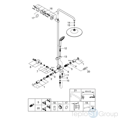 Душевая система Grohe Euphoria 260 26114001 - купить с доставкой по России фото 4