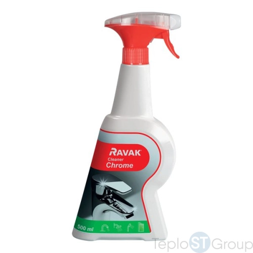 Чистящее средство Ravak Cleaner Chrome 500мл X01106 - купить оптом у дилера TeploSTGroup по всей России ✅ ☎ 8 (800) 600-96-13