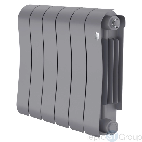 Радиатор биметаллический Royal Thermo Infinity 300 Silver Satin - 6 секц. - купить оптом с доставкой по России