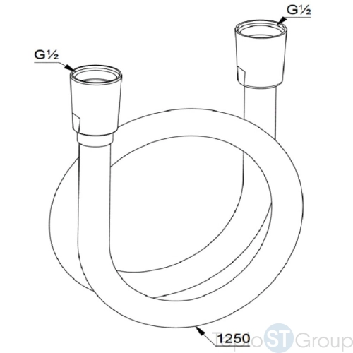 Душевой шланг KLUDI SUPARA 125 см 61071N0-00 - купить с доставкой по России фото 2