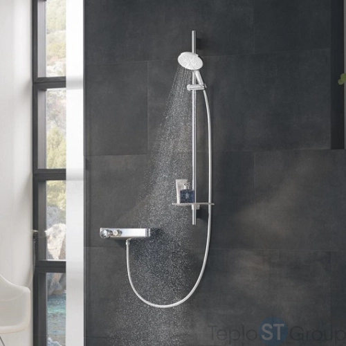 Душевой гарнитур Grohe Rain Shower Smart Active 26594LS0 белая луна - купить с доставкой по России фото 5