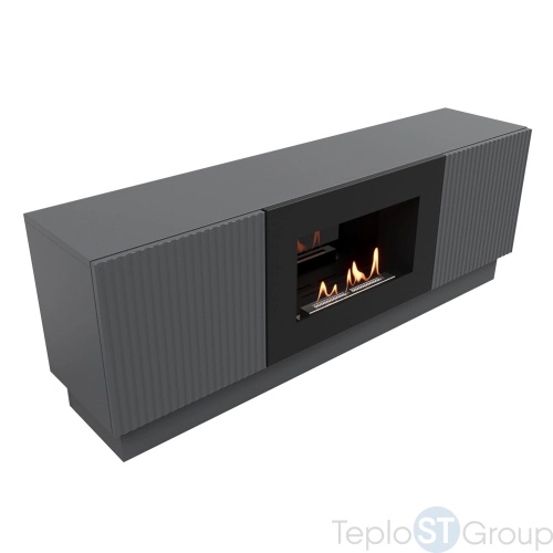 Тумба с биокамином Firelight BFP/P-1400L графит - купить с доставкой по России фото 6