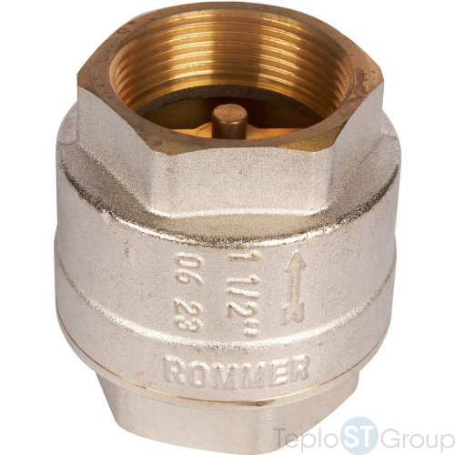 Rommer RVC-0001-000040 Rommer 11/2 Клапан обратный пружинный муфтовый с металлическим седлом - купить с доставкой по России фото 2